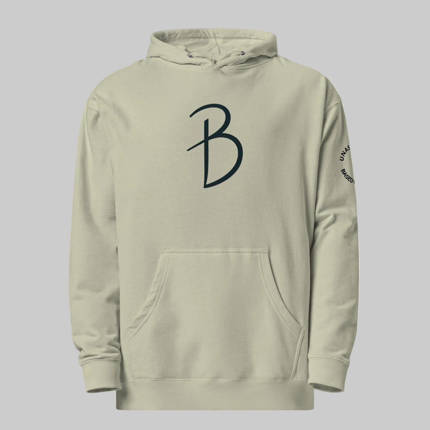 BASED "B" Unisex midweight hoodie